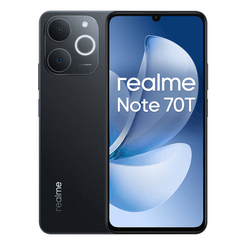 TELEFONO MOVIL LIBRE REALME NOTE 70T , OC, 4GB , 256GB, ANDROID 15, OBSIDIAN BLACK TELEFONO MOVIL LIBRE REALME NOTE 70T , OC, 4GB , 256GB, ANDROID 15, OBSIDIAN BLACK