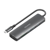 Miniatura 2 de AISENS USB C Dock 6 en 1  USB C A  1x HDMI  3x USB A  1x SD  1x MicroSD  Gris  15cm
