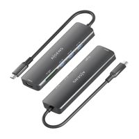 Miniatura 4 de AISENS USB C Dock 6 en 1  USB C A  1x HDMI  3x USB A  1x SD  1x MicroSD  Gris  15cm
