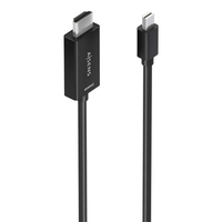 Miniatura 1 de AISENS Cable conversor MINI DP a HDMI 4K 60Hz  MINI DP M HDMI M  Negro  1 0m