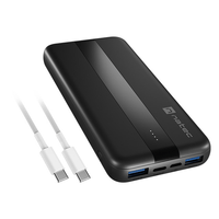 Miniatura 1 de POWERBANK NATEC TREVI SLIM QV2 10000MAH 2XUSB-A 18W + 1XUSB-C 20W + CABLE USB-C