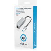 Miniatura 2 de AISENS Conversor USB 3 0 a ethernet Gigabit 10 100 1000 Mbps  Gris  15cm