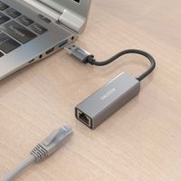 Miniatura 3 de AISENS Conversor USB 3 0 a ethernet Gigabit 10 100 1000 Mbps  Gris  15cm