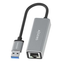 Miniatura 6 de AISENS Conversor USB 3 0 a ethernet Gigabit 10 100 1000 Mbps  Gris  15cm