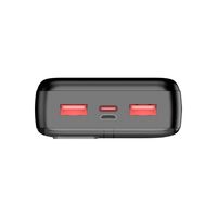 Miniatura 8 de LEOTEC POWERBANK 20000mAh 22,5W PD20W Carga rapida Negro (1 salida USB-C + 2 salidas USB-A, incluye cable USB-A a USB-C de 22,5W)