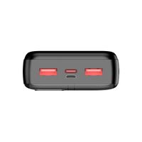 Miniatura 9 de LEOTEC POWERBANK 20000mAh 22,5W PD20W Carga rapida Negro (1 salida USB-C + 2 salidas USB-A, incluye cable USB-A a USB-C de 22,5W)