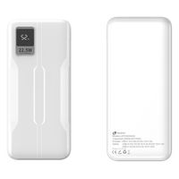 Miniatura 5 de LEOTEC POWERBANK 20000mAh 22,5W PD20W Carga rapida Blanco  (1 salida USB-C + 2 salidas USB-A, incluye cable USB-A a USB-C de 22,5W)