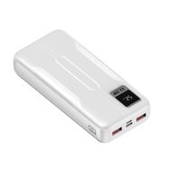 Miniatura 16 de LEOTEC POWERBANK 20000mAh 22,5W PD20W Carga rapida Blanco  (1 salida USB-C + 2 salidas USB-A, incluye cable USB-A a USB-C de 22,5W)