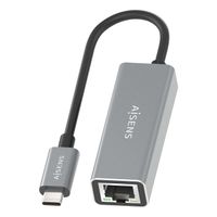 Miniatura 4 de AISENS Conversor USB3 1 Gen1 USB C a ethernet Gigabit 10 100 1000 Mbps  Gris  15cm