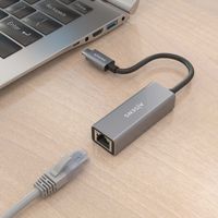 Miniatura 7 de AISENS Conversor USB3 1 Gen1 USB C a ethernet Gigabit 10 100 1000 Mbps  Gris  15cm