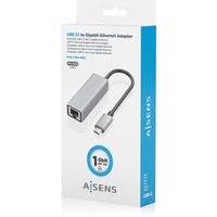Miniatura 8 de AISENS Conversor USB3 1 Gen1 USB C a ethernet Gigabit 10 100 1000 Mbps  Gris  15cm