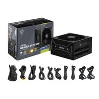 Miniatura 6 de Fuente Alimentación 850W MSI  MAG A850GLS PCIE5 80 PLUS Gold Fully-Modular Negro