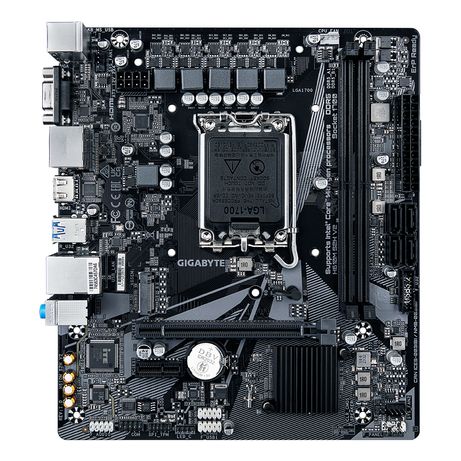 GIGABYTE Intel H610M S2H V2 Placa base - Soporta CPUs Intel Core de 14ª generación, 4+1+1 Fases Híbridas VRM Digital, hasta 5600MHz DDR5, 1xPCIe 3.0 - Imagen 3 de 6 GIGABYTE Intel H610M S2H V2 Placa base - Soporta CPUs Intel Core de 14ª generación, 4+1+1 Fases Híbridas VRM Digital, hasta 5600MHz DDR5, 1xPCIe 3.0 - Imagen 3 de 6