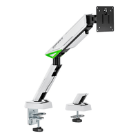 Miniatura 1 de AISENS DT49TSR 343 soporte para monitor 124 5 cm  49   Escritorio Negro  Blanco