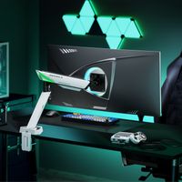Miniatura 5 de AISENS DT49TSR 343 soporte para monitor 124 5 cm  49   Escritorio Negro  Blanco