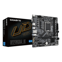 GIGABYTE Intel  B760M E Placa base - Compatible con procesadores Intel Core 14ª generación, VRM de 6+1+1 fases, hasta 7200 MHz DDR5 (OC), 2xPCIe 4.0 M