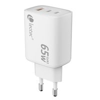 Miniatura 4 de LEOTEC CARGADOR 65W GaN Ultra Slim 2 USB C PD+1 USB A blanco (compatible con Apple y Samsung)
