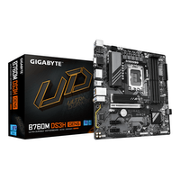 Miniatura 1 de GIGABYTE Intel  B760M DS3H GEN5 Placa Base – Compatible con CPUs Intel Core 14ª generación, VRM digital de 6+2+1 fases, hasta 5600 MHz DDR5, 2 x M.2 P