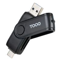 Miniatura 2 de Tooq TQR-3003B Lector USB-C 2.0+USB-A 3.0 SD/TF