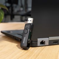 Miniatura 3 de Tooq TQR-3003B Lector USB-C 2.0+USB-A 3.0 SD/TF