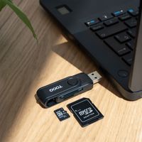 Miniatura 5 de Tooq TQR-3003B Lector USB-C 2.0+USB-A 3.0 SD/TF