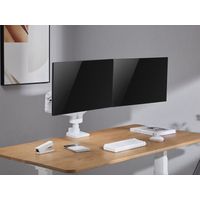 Miniatura 9 de 17 -35  Heavy-Duty Dual Monitor Desk Mount Bracket  White