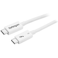 Miniatura 2 de Cable 0,5m Thunderbolt 3 USB-C Blanco Compatible DisplayPort