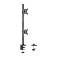 Miniatura 2 de AISENS Soporte de mesa eco giratorio e inclinable para 2 Monitor TV 9kg de 17 32  Negro