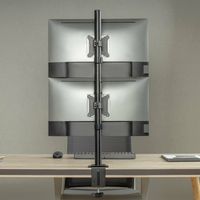 Miniatura 5 de AISENS Soporte de mesa eco giratorio e inclinable para 2 Monitor TV 9kg de 17 32  Negro