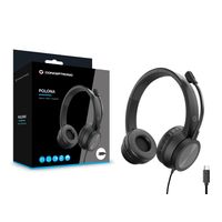 Miniatura 8 de HEADSET CONCEPTRONIC POLONA05B CONEXION USB-C MICROFONO FLEXIBLE CONTROL VOLUMEN REDUCCION DE RUIDO