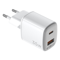 CARGADOR GAN 1USB 1USBC 35W WH