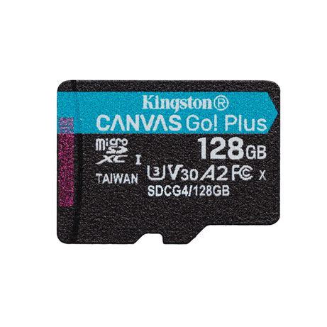 MEMORIA 128GB MICRO SDXC KINGSTON CANVAS GO PLUS GEN 4 200R - Imagen 1 de 6 MEMORIA 128GB MICRO SDXC KINGSTON CANVAS GO PLUS GEN 4 200R - Imagen 1 de 6