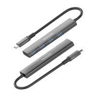 Miniatura 4 de HUB AISENS USB 3.1 USB-C USB-C/M-4XTIPO A/H GRIS 15CM