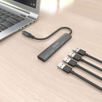 Miniatura 6 de HUB AISENS USB 3.1 USB-C USB-C/M-4XTIPO A/H GRIS 15CM