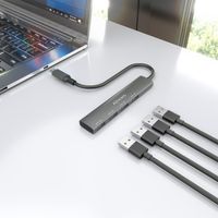 Miniatura 7 de HUB AISENS USB 3.1 USB-C USB-C/M-4XTIPO A/H GRIS 15CM