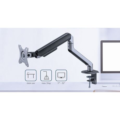 BRAZO AJUSTABLE GEMBIRD PARA MONITOR EN ESCRITORIO GRIS ESPACIAL - Imagen 16 de 16 BRAZO AJUSTABLE GEMBIRD PARA MONITOR EN ESCRITORIO GRIS ESPACIAL - Imagen 16 de 16
