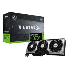 TARJETA GRAFICA MSI GeForce RTX 5070TI VENTUS 3X OC | 16GB GDDR7 | DLSS 4 TARJETA GRAFICA MSI GeForce RTX 5070TI VENTUS 3X OC | 16GB GDDR7 | DLSS 4