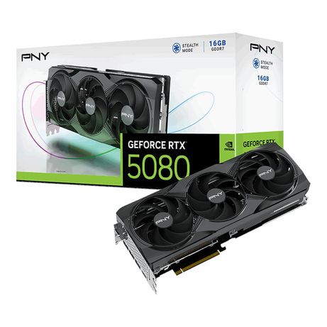 PNY GeForce RTX 5080 16GB Triple Fan - Imagen 1 de 10 PNY GeForce RTX 5080 16GB Triple Fan - Imagen 1 de 10