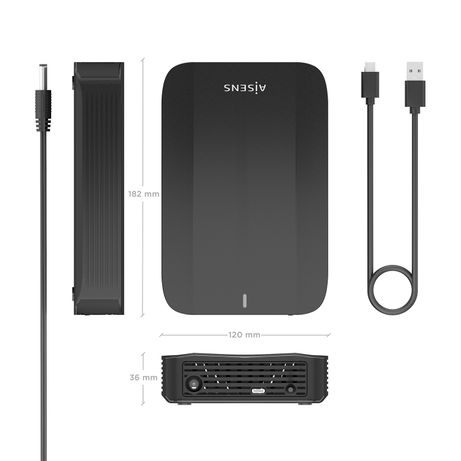 AISENS Caja Externa 3 5 SATA a USB C USB3 1 GEN1 Negro - Imagen 5 de 9 AISENS Caja Externa 3 5 SATA a USB C USB3 1 GEN1 Negro - Imagen 5 de 9
