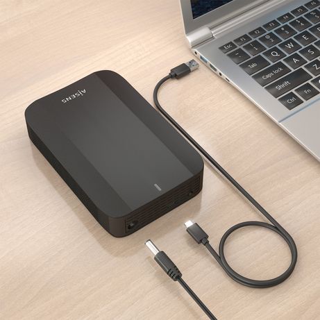 AISENS Caja Externa 3 5 SATA a USB C USB3 1 GEN1 Negro - Imagen 8 de 9 AISENS Caja Externa 3 5 SATA a USB C USB3 1 GEN1 Negro - Imagen 8 de 9
