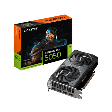 Tarjeta Gráfica GIGABYTEGeForce RTX 5050 GDDR6 8GB Negro - Imagen 1 de 9 Tarjeta Gráfica GIGABYTEGeForce RTX 5050 GDDR6 8GB Negro - Imagen 1 de 9