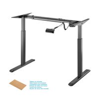 Miniatura 2 de AISENS Bastidor De Escritorio Motorizado  Altura Ajustable Con Panel De Control  80kg  Negro