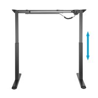 Miniatura 4 de AISENS Bastidor De Escritorio Motorizado  Altura Ajustable Con Panel De Control  80kg  Negro