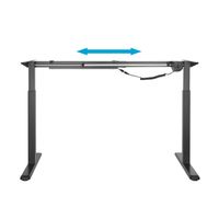 Miniatura 5 de AISENS Bastidor De Escritorio Motorizado  Altura Ajustable Con Panel De Control  80kg  Negro