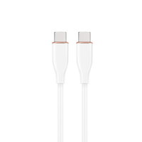 Miniatura 1 de CABLE DE CARGA Y DATOS GEMBIRD (PD) TIPO-C SILICONA ALTA CALIDAD 1,5M BLANCO