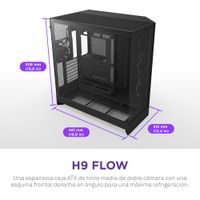Miniatura 3 de NZXT H9 H9 Flow  Negro