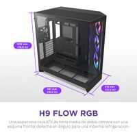 Miniatura 5 de NZXT H9 H9 Flow RGB RGB Negro