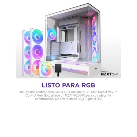 NZXT H9 H9 Flow RGB+ RGB Blanco - Imagen 4 de 11 NZXT H9 H9 Flow RGB+ RGB Blanco - Imagen 4 de 11