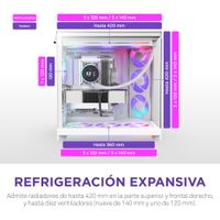 Miniatura 5 de NZXT H9 H9 Flow RGB+ RGB Blanco