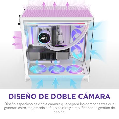 NZXT H9 H9 Flow RGB RGB Blanco - Imagen 7 de 11 NZXT H9 H9 Flow RGB RGB Blanco - Imagen 7 de 11